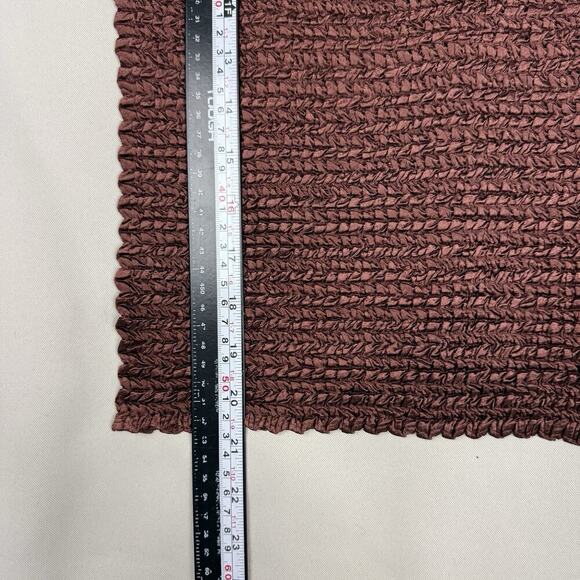 VTG 90s Nicola Smocked Tank Top S Mocha Brown Fitted Y2K Rave Club Clubbing Prep - Picture 10 of 11